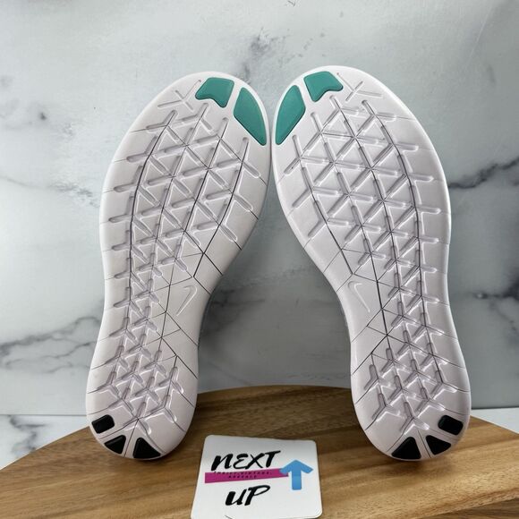 Womens sz 7-NEW Nike Free RN Flyknit 2017 Running Shoe Cyan Blue 880844-402 nby - Picture 6 of 9